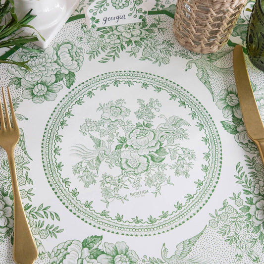 Die-cut Green Asiatic Pheasants Placemat