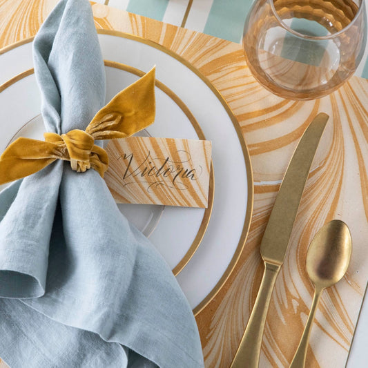 Gold Leaf Marbled Placemat